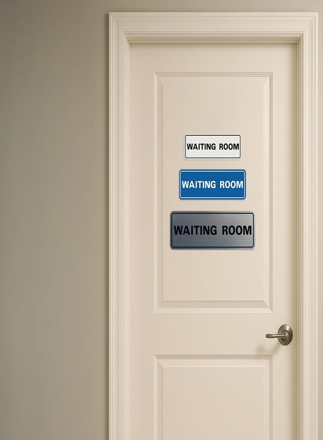 All Quality Standard WAITING ROOM Door/Wall Sign - Brushed Gold - Medium - Image 3